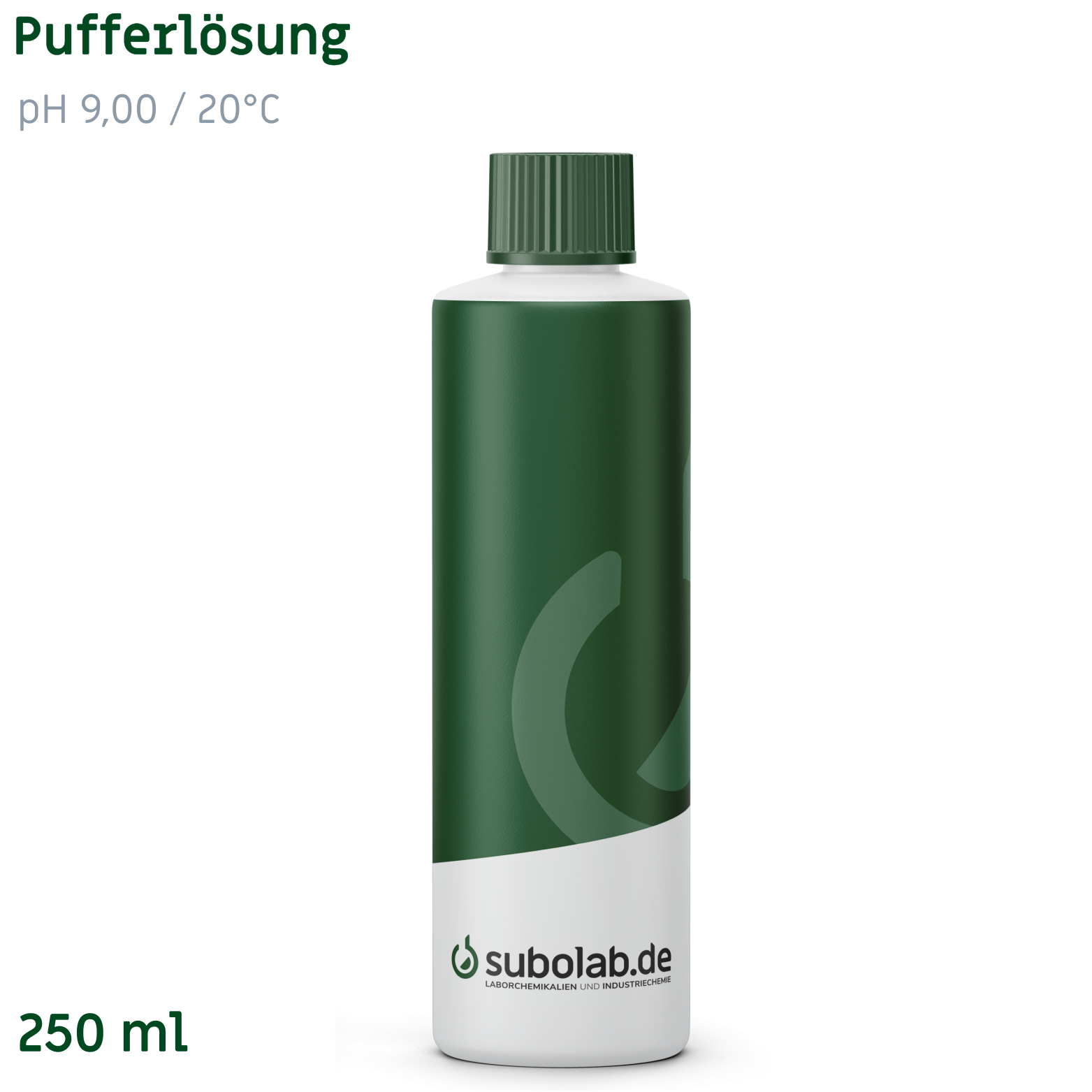 Bild von Pufferlösung pH 9,00 / 20°C (Borsäure, Kaliumchlorid, Natronlauge) (250 ml)
