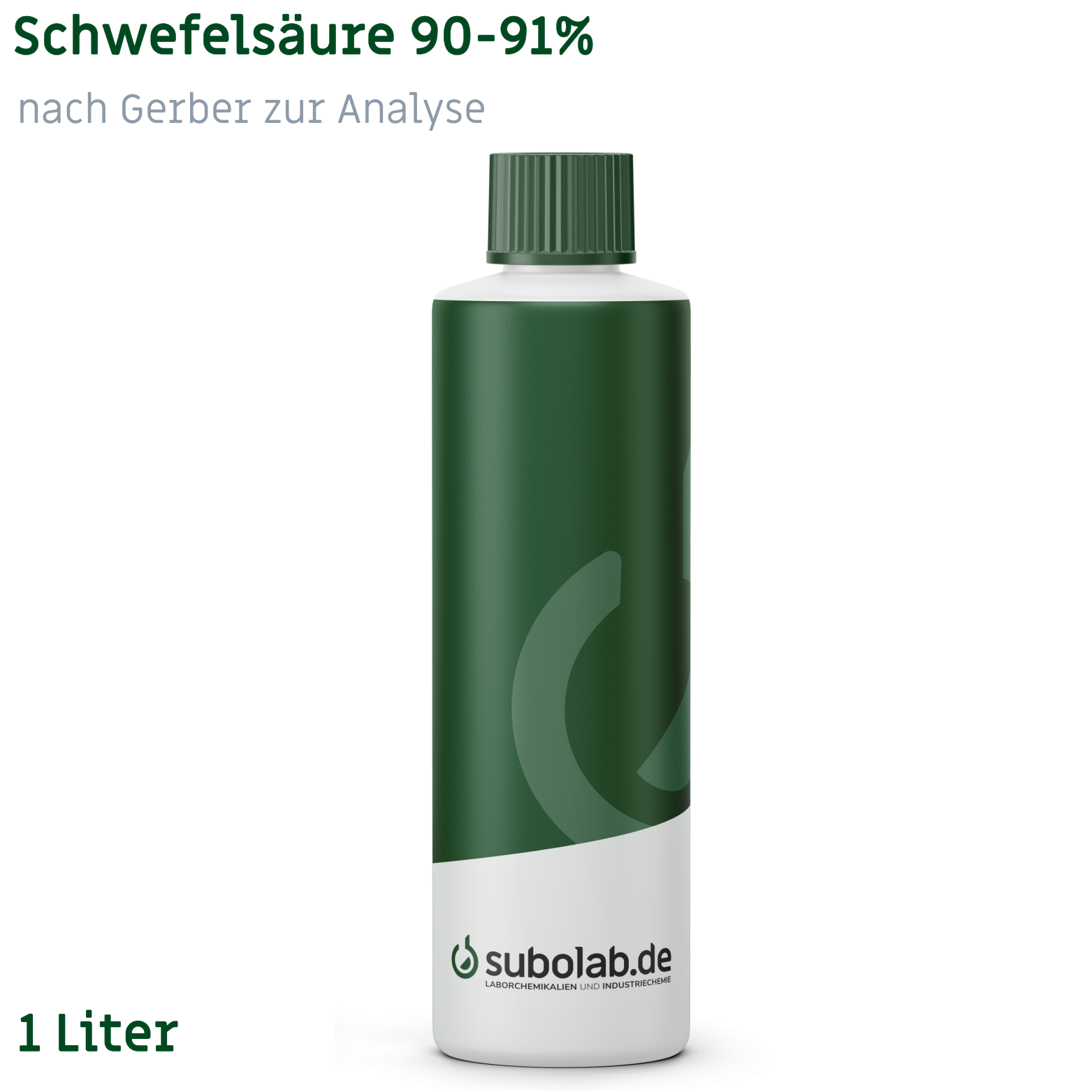 Bild von Schwefelsäure 90-91% zur Fettbestimmung nach Gerber zur Analyse (1 Liter)