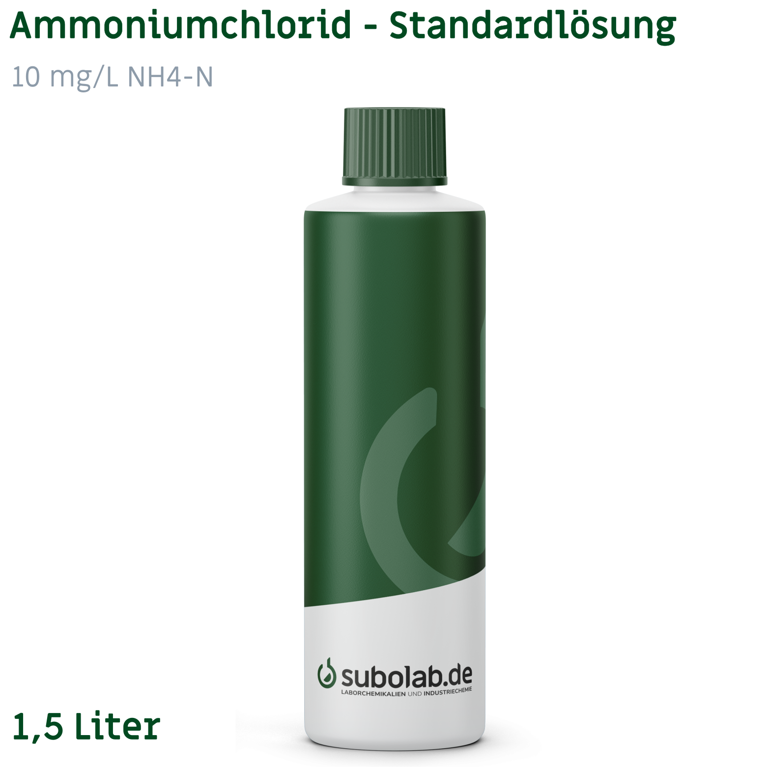 Bild von Ammoniumchlorid - Standardlösung 10 mg/L NH4-N (1,5 Liter)