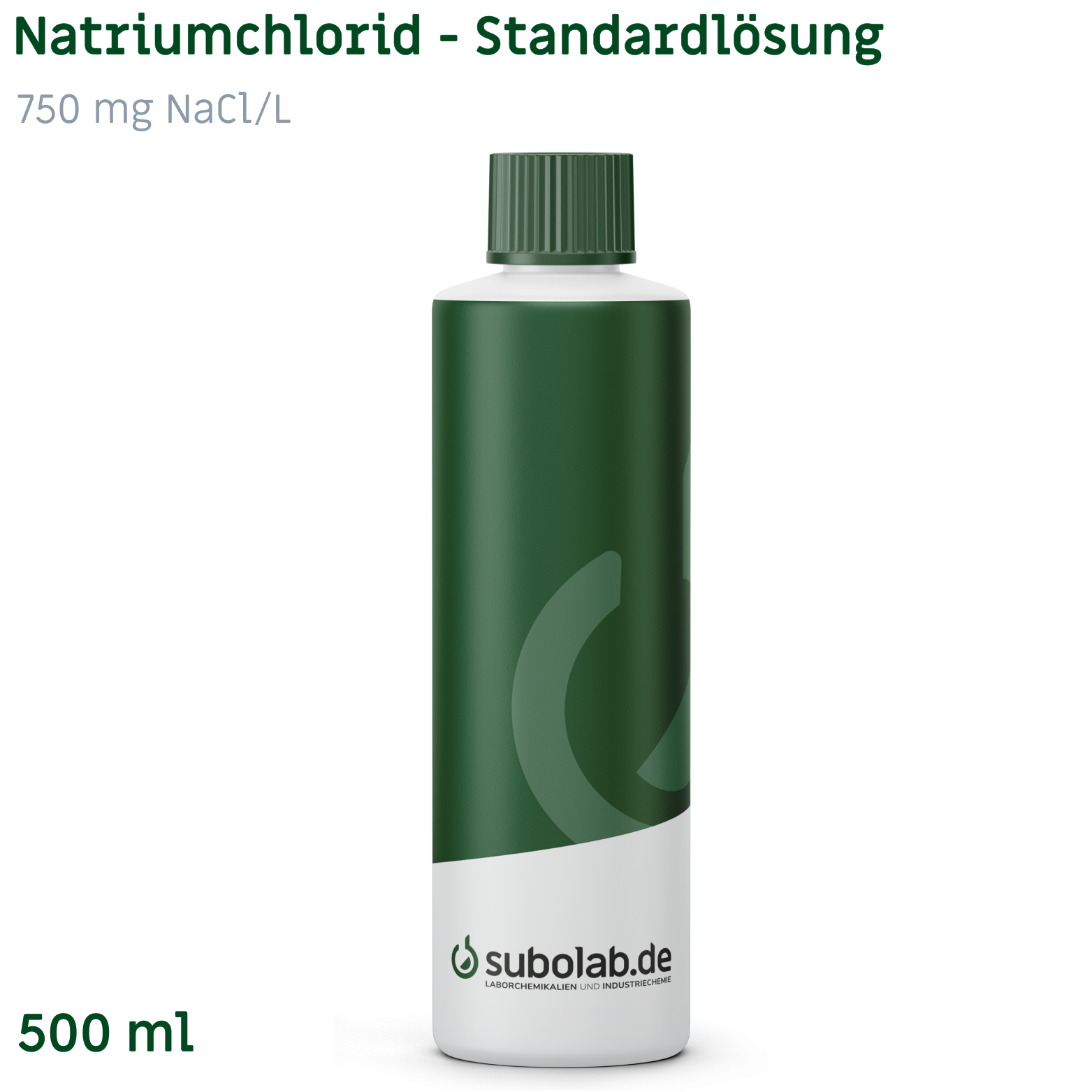 Bild von Natriumchlorid - Standardlösung 750 mg NaCl/L (500 ml)