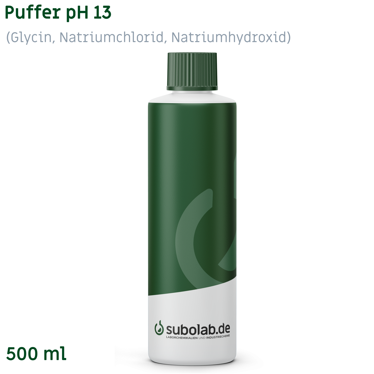 Bild von Puffer pH 13 (Glycin, Natriumchlorid, Natriumhydroxid) (500 ml)