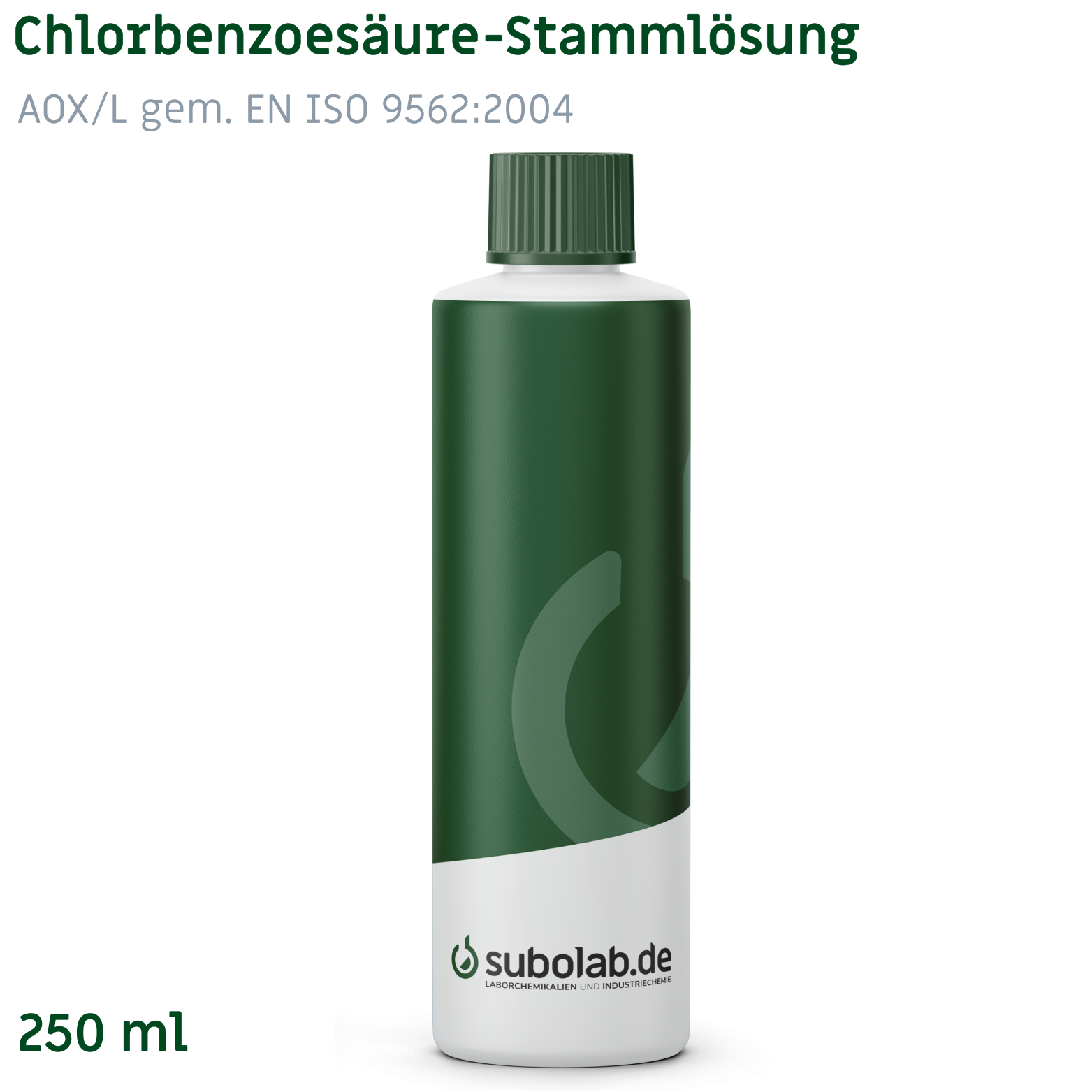 Bild von 2-Chlorbenzoesäure-Stammlösung AOX/L gem. EN ISO 9562:2004, DEV H14 (Kühl lagern!!) (250 ml)