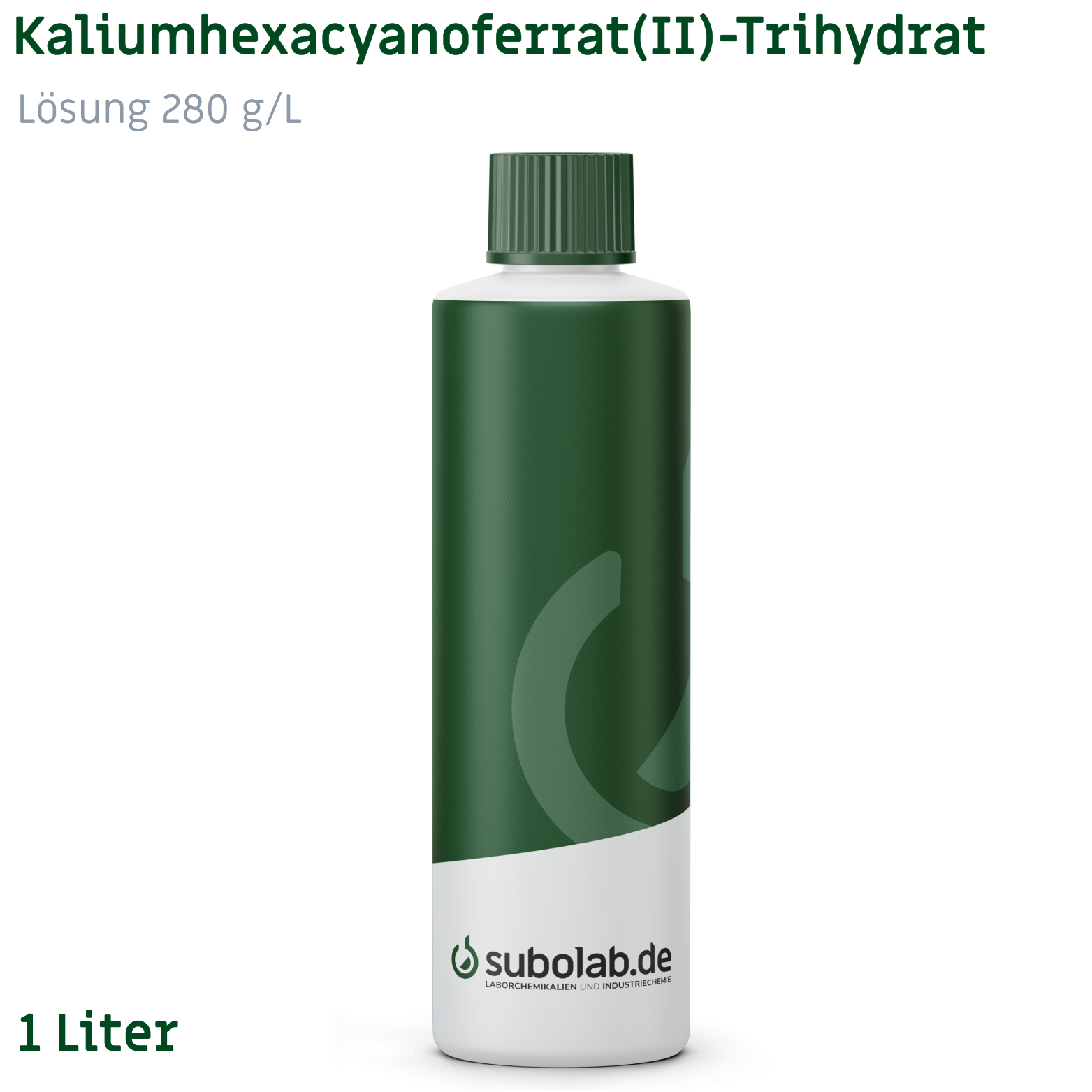 Bild von Kaliumhexacyanoferrat(II) - Trihydrat Lösung 280 g/L (1 Liter)