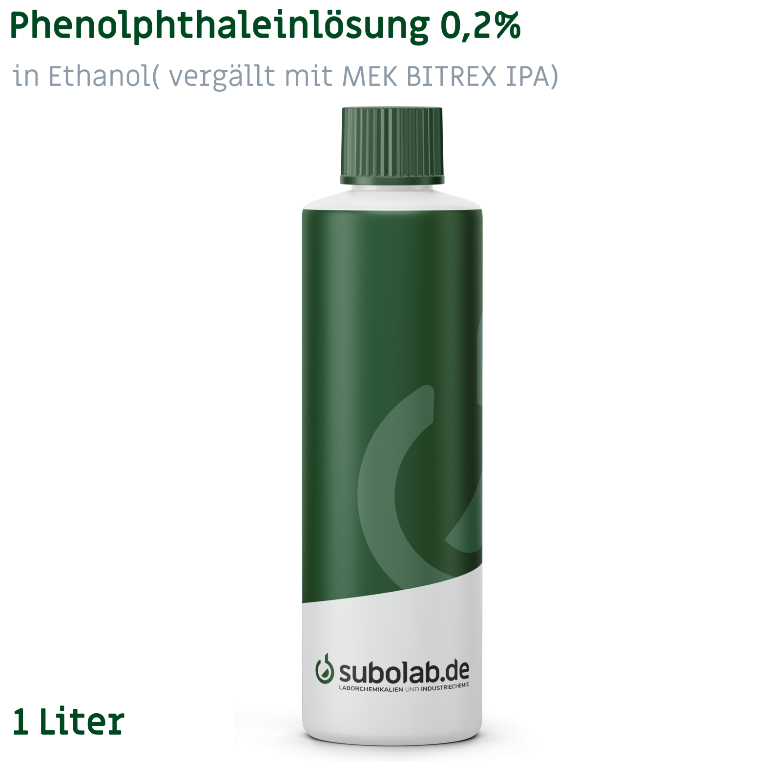 Bild von Phenolphthaleinlösung 0,2% in Ethanol( vergällt mit MEK BITREX IPA) (1 Liter)