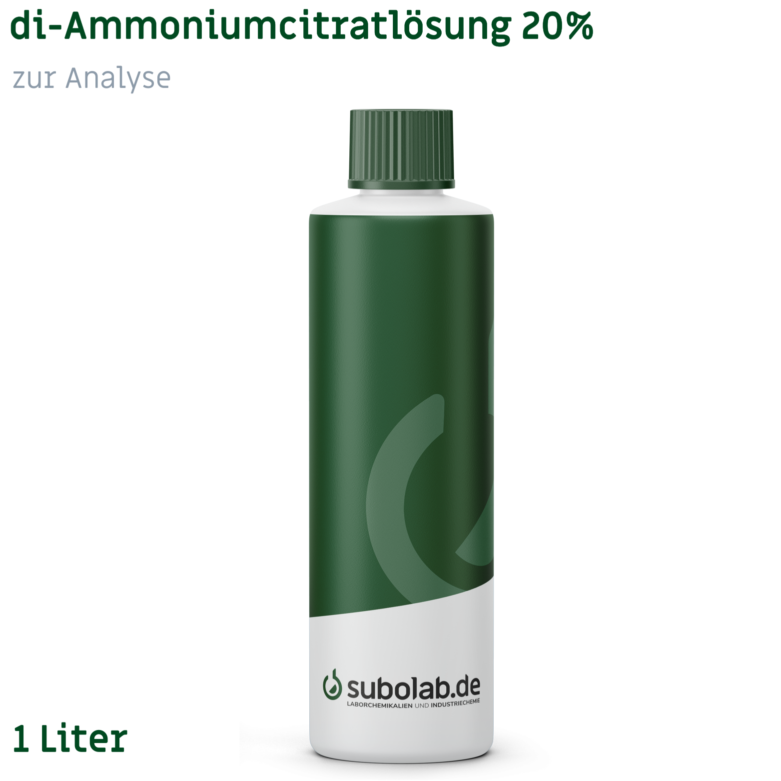 Bild von di-Ammoniumcitratlösung 20% zur Analyse (1 Liter)