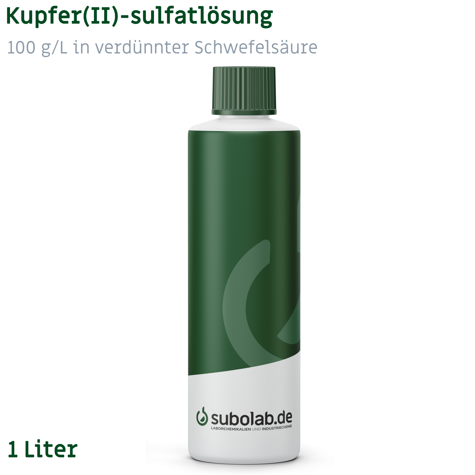 Bild von Kupfer(II)-sulfatlösung 100 g/L in verdünnter Schwefelsäure (1 Liter)