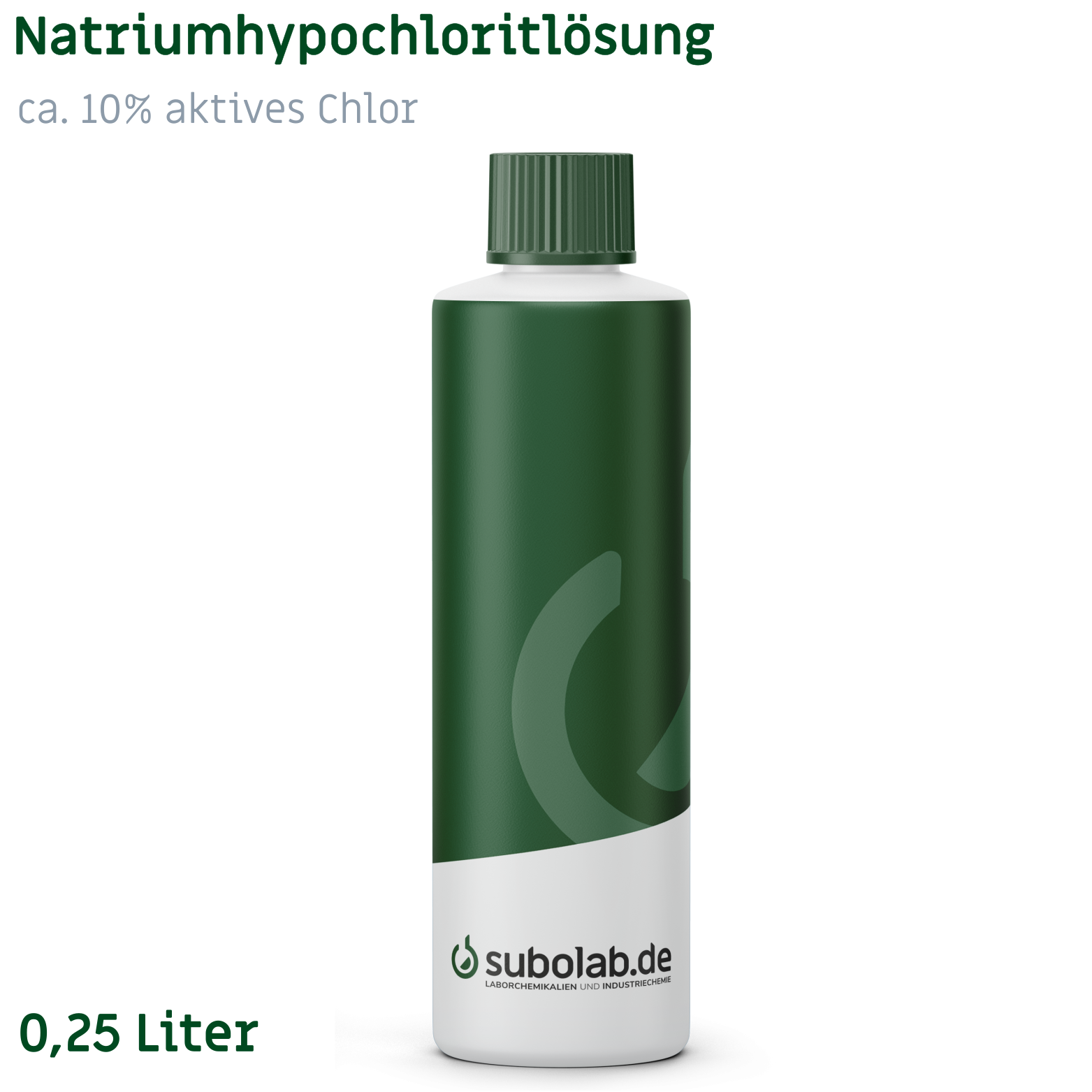 Bild von Natriumhypochloritlösung ca. 10% aktives Chlor (0,25 Liter)