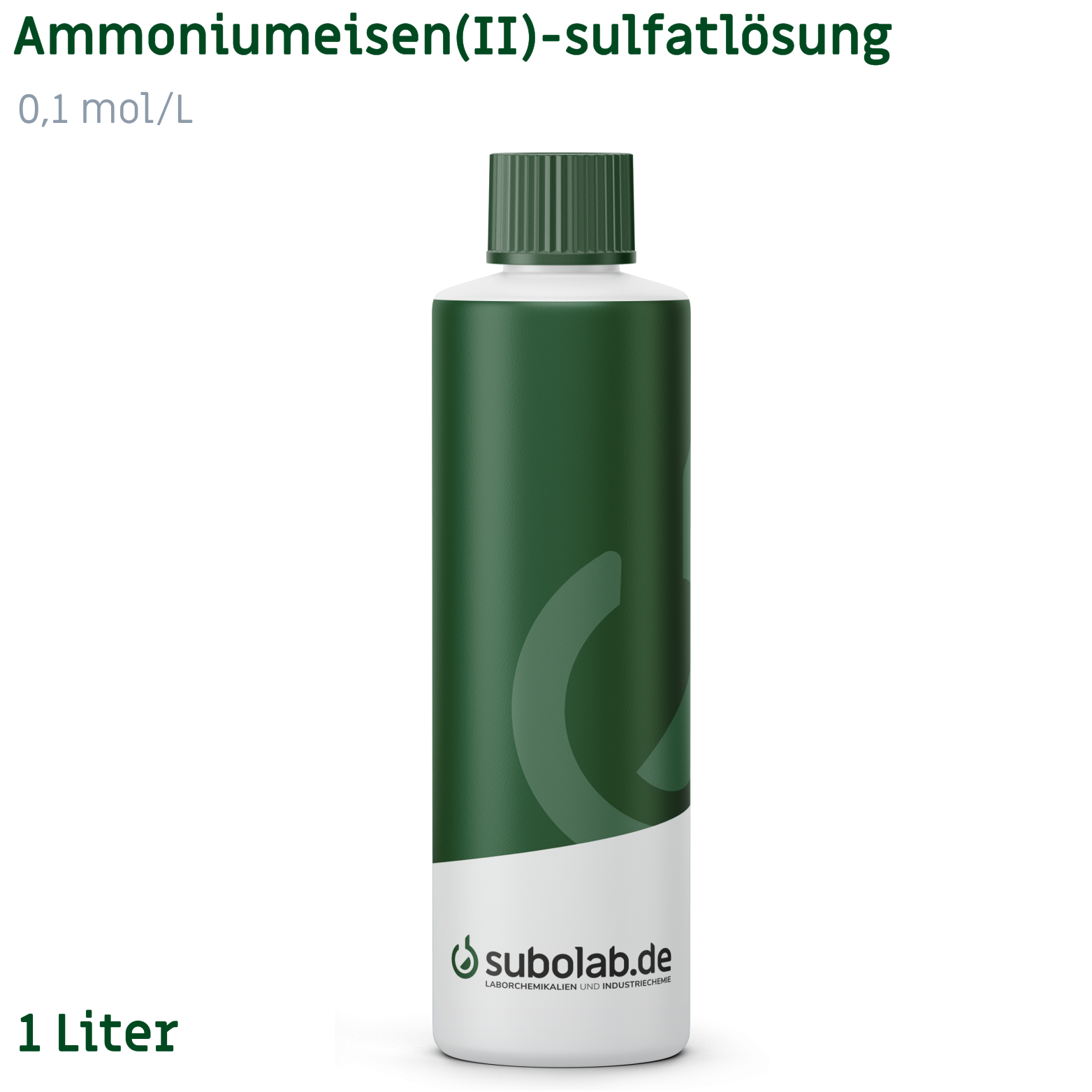 Bild von Ammoniumeisen(II)-sulfatlösung 0,1 mol/L (Titer unbeständig) (1 Liter)