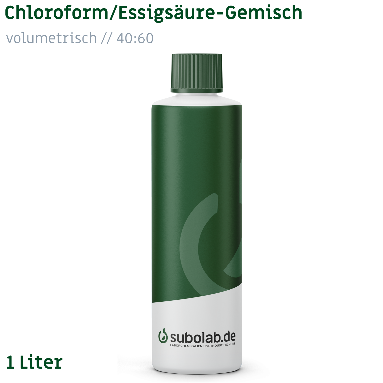 Bild von Chloroform / Essigsäure - Gemisch - volumetrisch - 40 : 60 (1 Liter)
