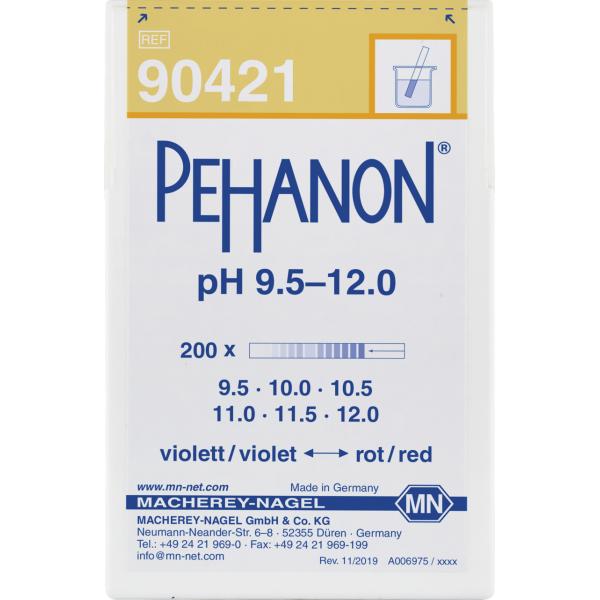 Bild von Indikatorpapier PEHANON , pH 9,5 bis 12,0, Dose m, 200 Streifen 11x100mm PH - Papier