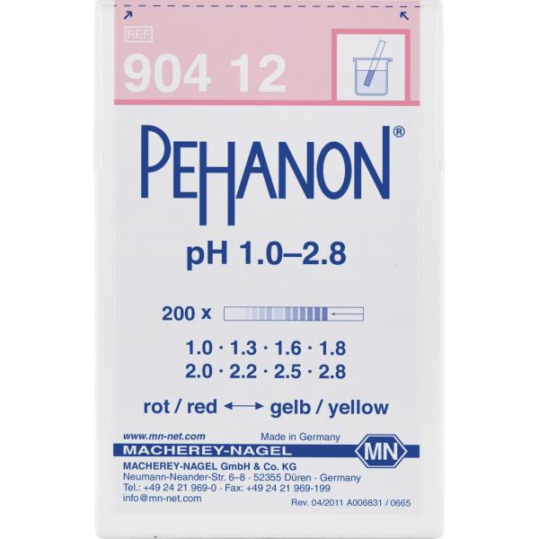 Bild von Indikatorpapier PEHANON , pH 1,0 bis 2,8, Dose m, 200 Streifen 11x100mm PH - Papier
