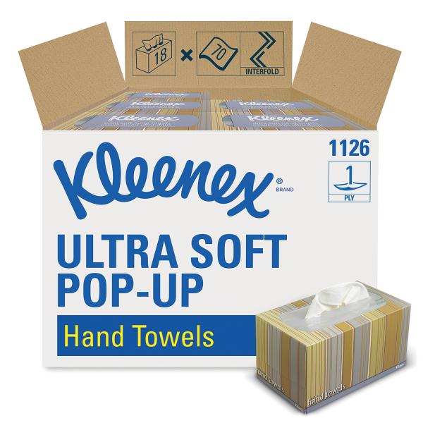 Bild von KLEENEX Ultra Soft Handtücher - Zupfbox