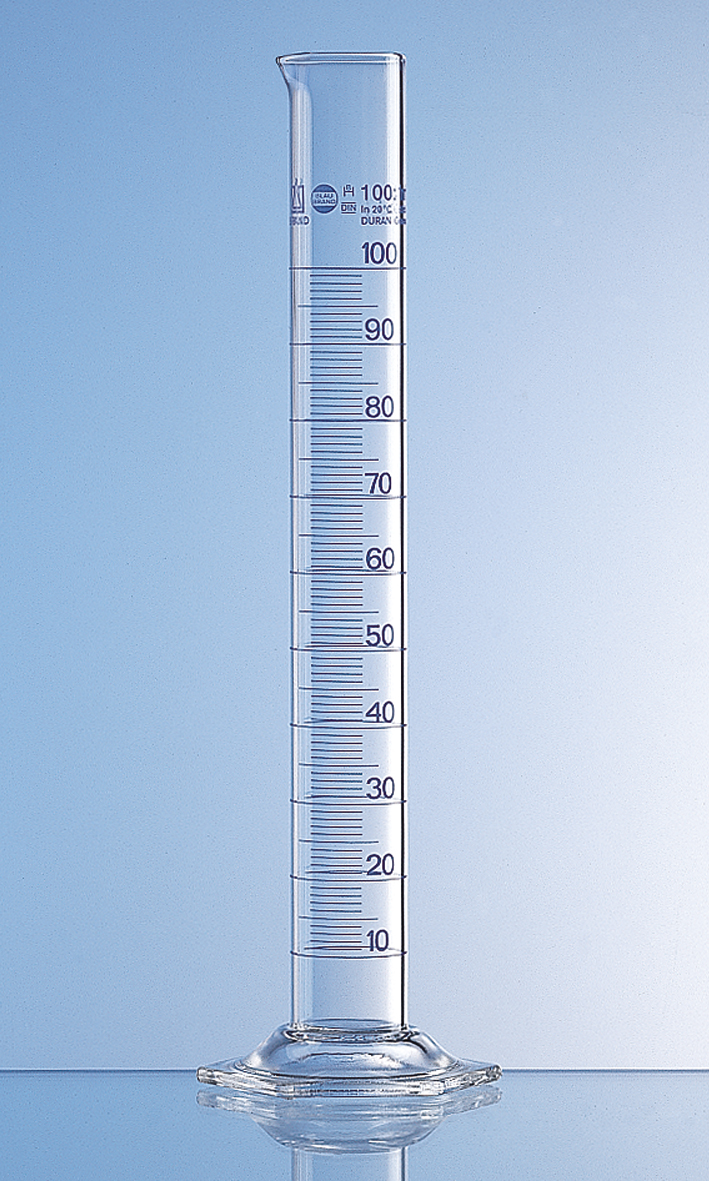 Bild von Messzylinder, 500ml, Blaubrand, Klasse A