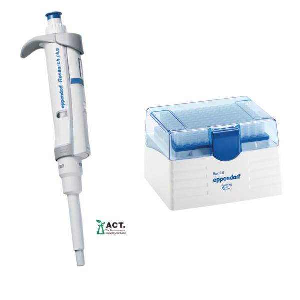 Bild von Research Plus, Einkanal-Pipette, blau, 100 bis 1000µl